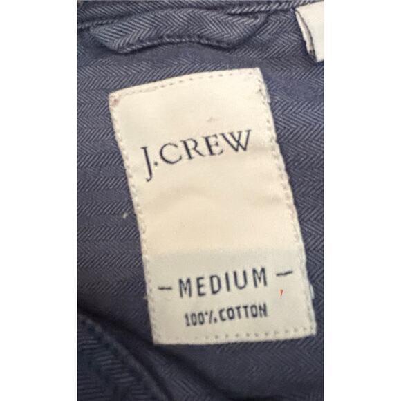 J Crew Men’s Button Down Shirt Sz M Blue 100% Cotton Long Sleeve Soft Casual Fri - Picture 5 of 5